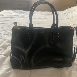 Ralph Lauren black leather bag